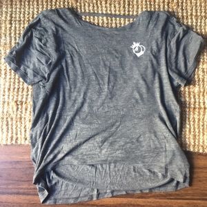 Bootyqueen apparel workout cutout top - Small